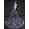 Bridal Accessories One Layer Soft Tulle Veil with Comb Off White Color Simple Lace Bridal Veils 2019